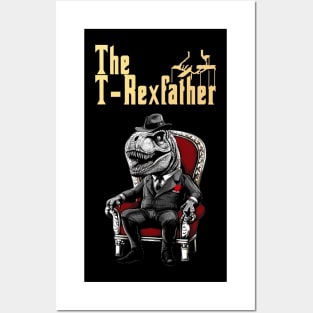 The T-Rexfather Father's Day T-Rex Dinosaur Posters and Art